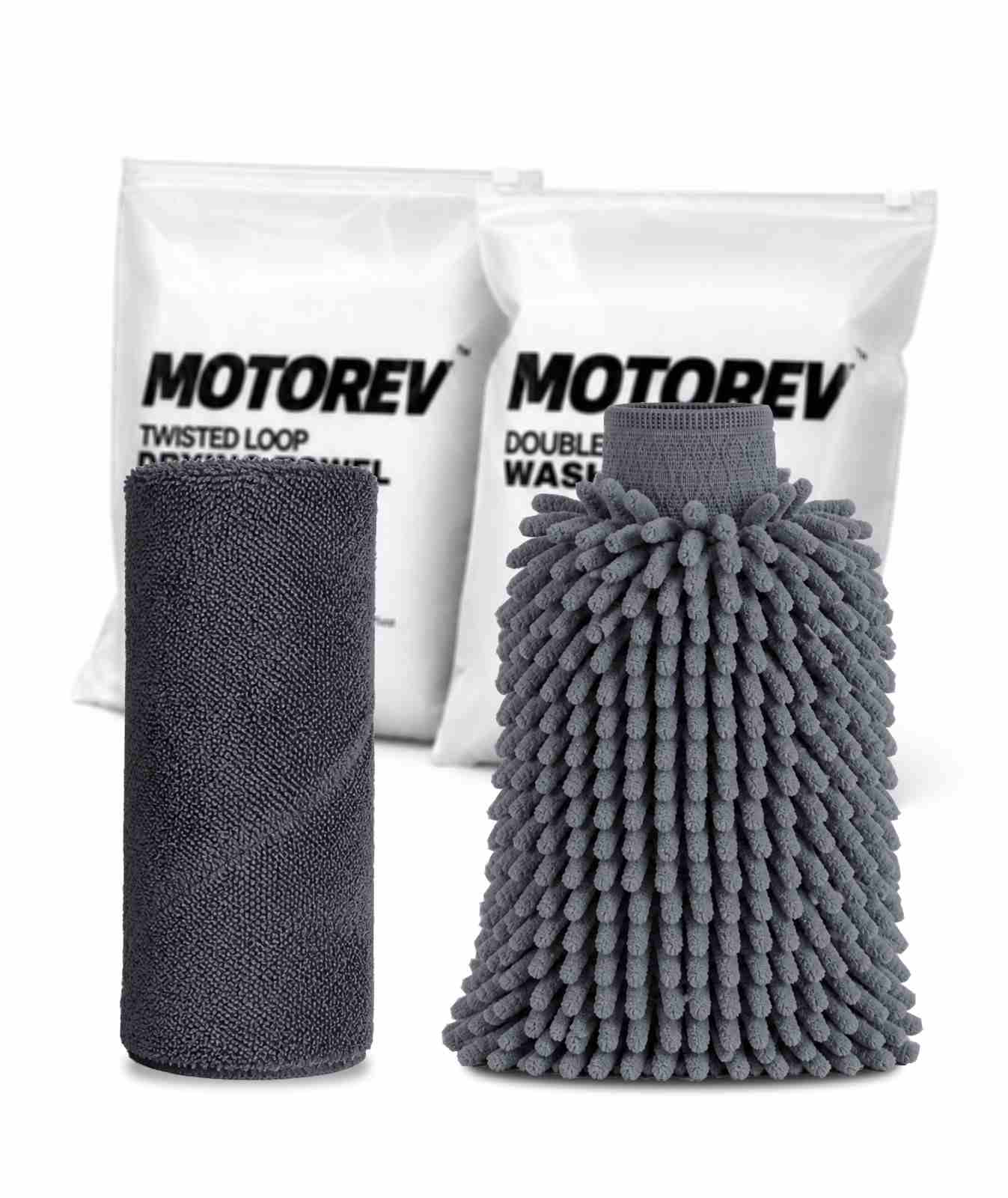 Motorev Drying Towel And Wash Mitt